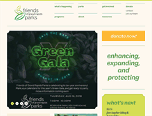 Tablet Screenshot of friendsofgrparks.org